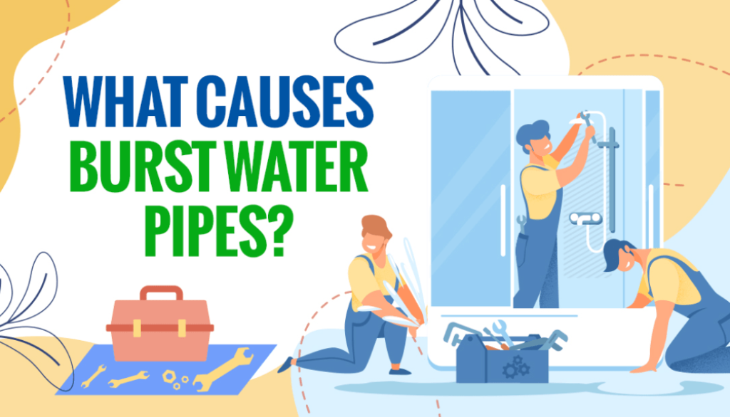 burst water pipes causes