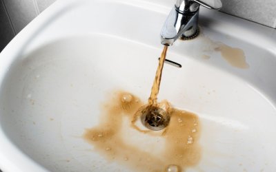 solving brown water from tap