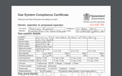 All You Need to Know About Gas Compliance Certificate QLD